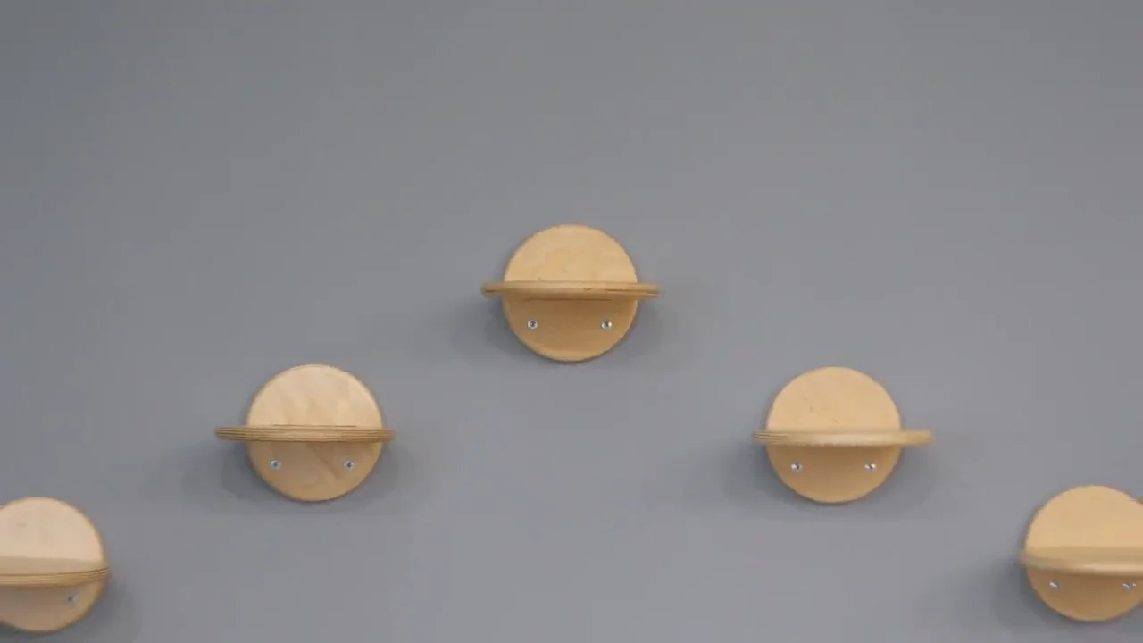 Prateleiras FUKUMARU Para Gatos - 2 Plataformas Com Almofadas, Madeira Maciça