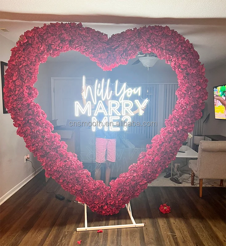 Decorazione a forma di cuore rosa e rosso per San Valentino - Decorazione romantica per la casa