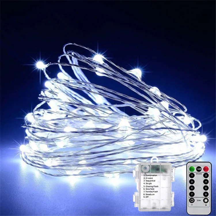 Twinkle Mini Lichterketten Mit Fernbedienung Batterie Betriebenes Schlafzimmer Home Decoration Kupfer Led Lichterkette