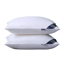 Cheap Wholesale Healthy Sleep bed Pillow Brushed Microfiber Filling 5 star luxury hotel white pillow For Sleeping Bed Pillow