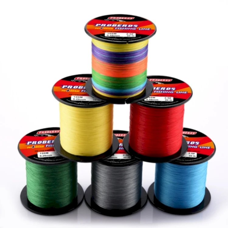 Proberos 4 Strands 300m Pe Braided Line Strong Multiflament 100lb ...