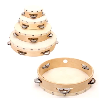 instrument free sample hand drums round wooden custom tambourine
