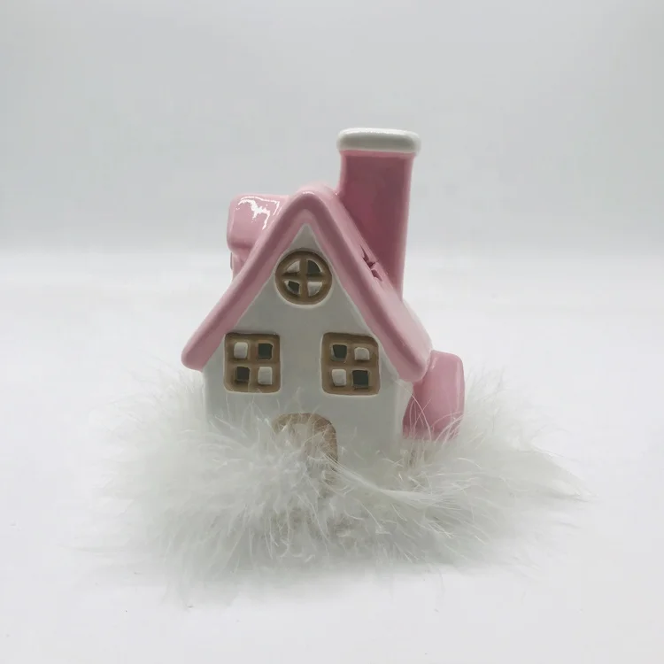 pink house lamp