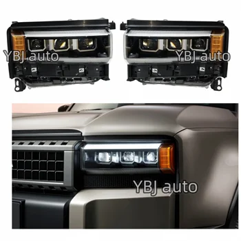 YBJ car accessories Original style OEM headlamp for Land Cruiser PRADO LC250 FJ250 2024 LED front headlight 3 Projector lens