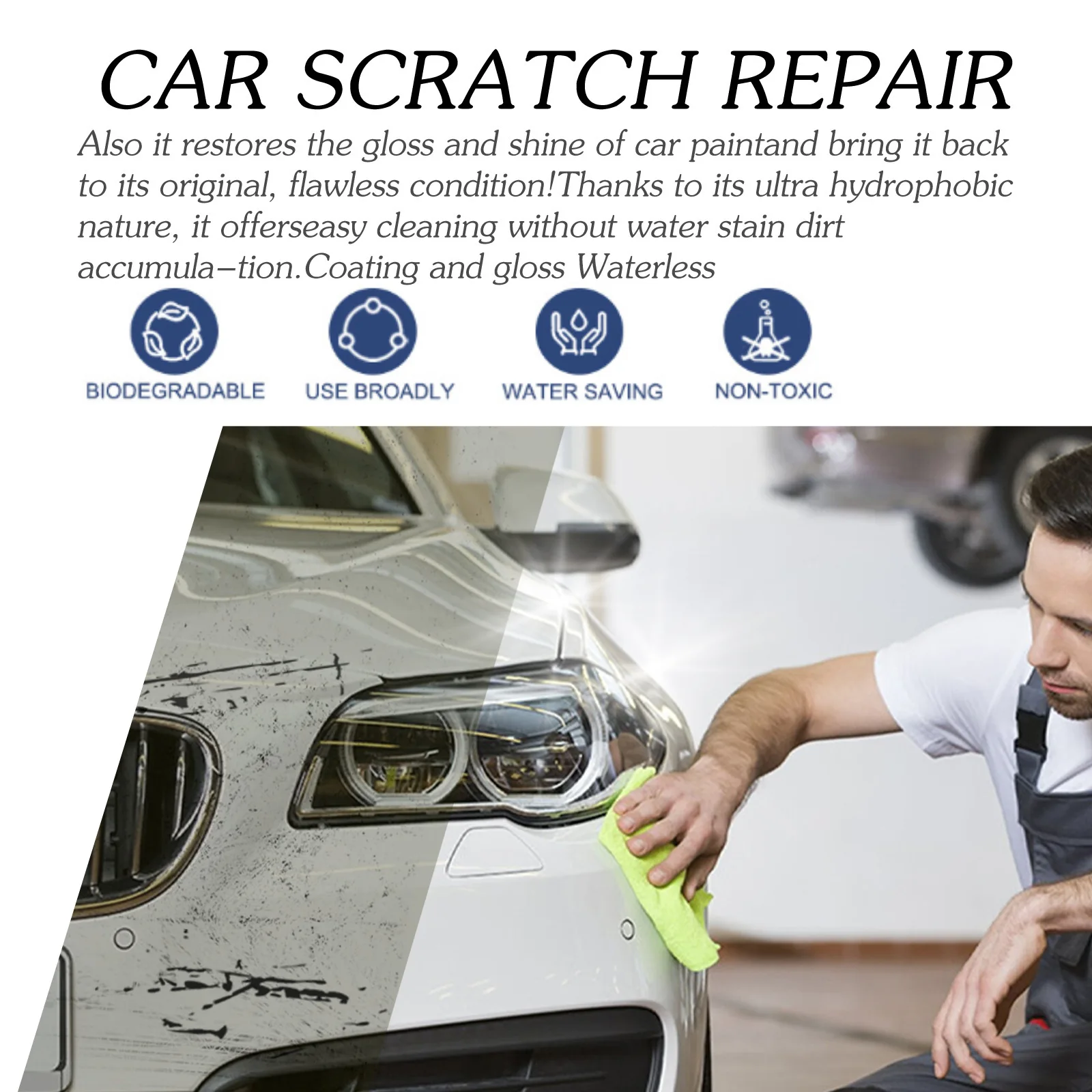 Popular Rayhong Car Scratch Repair Cream Water Saving Car Paint Cleaner