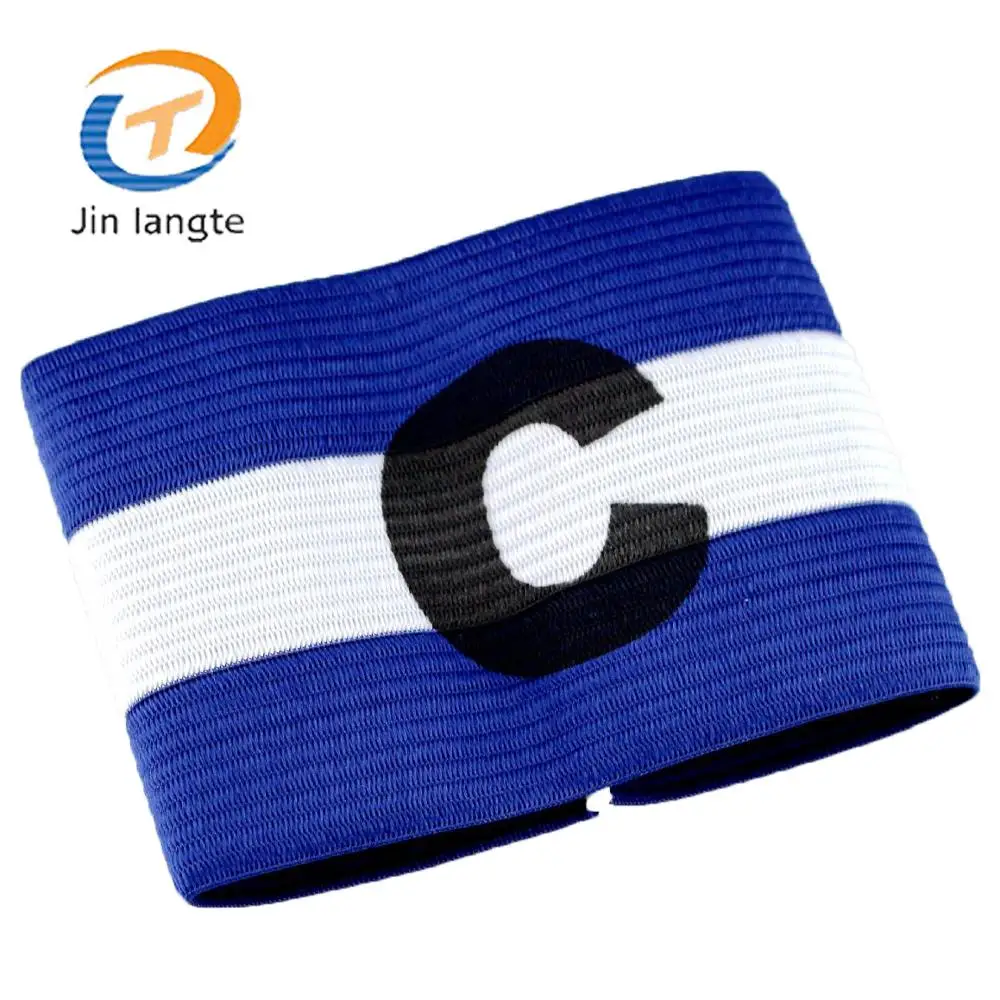 Оптовая продажа на заказ Красочные Дешевые Футбол Спорт Фитнес капитан нарукавник