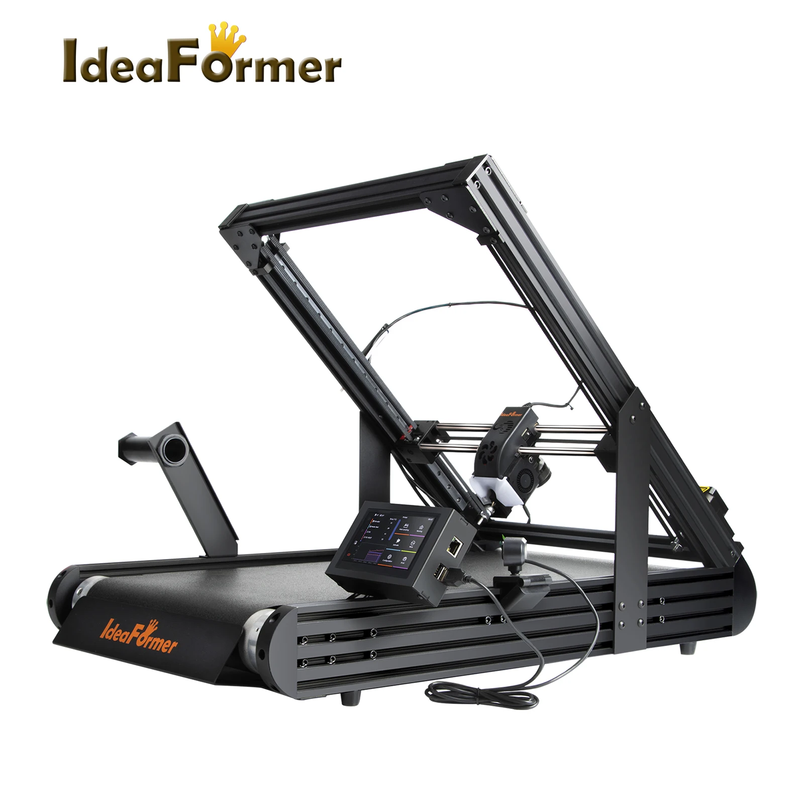 Cinta transportadora de acero IdeaFormer IR3 V2 Infinite con eje Z de 250 x 250 mm, firmware Klipper, impresión rápida por lotes, nivelación automática para impresora 3D_voghion.com