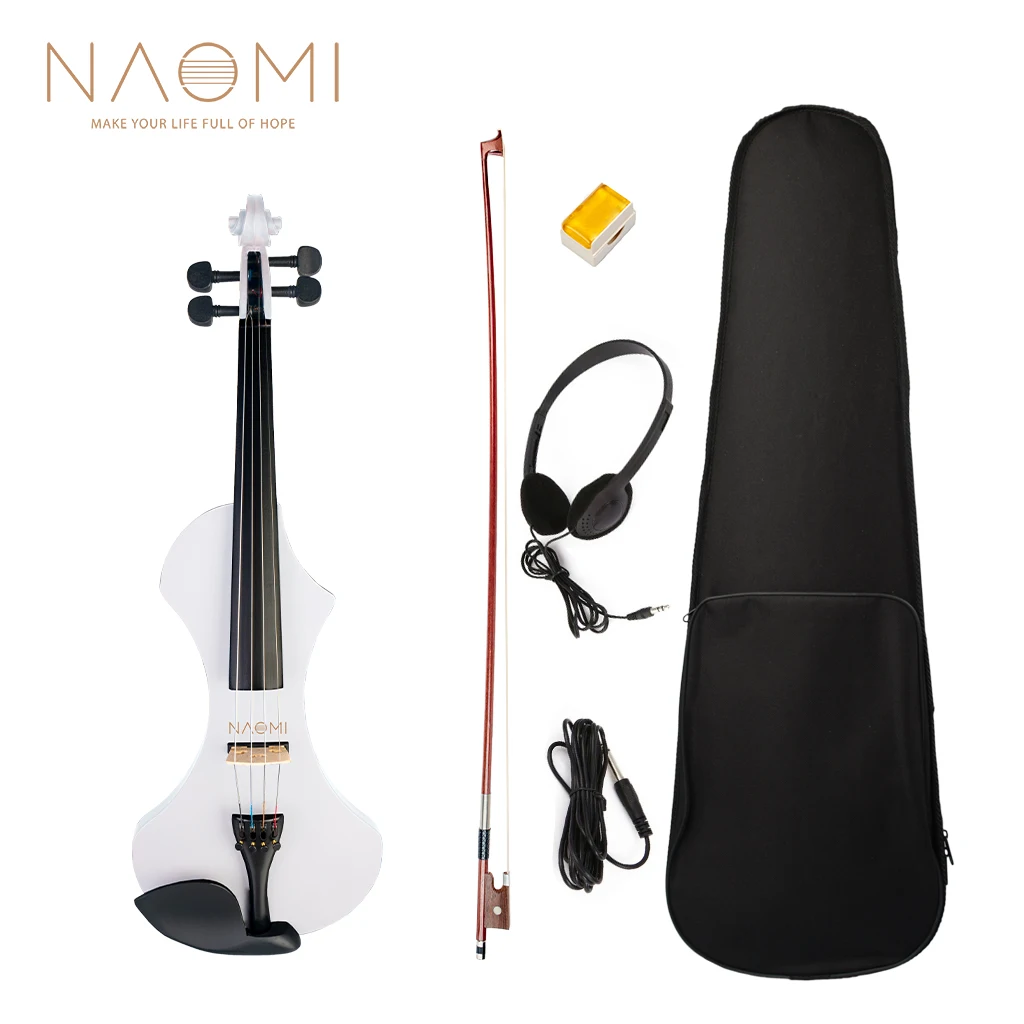 NAOMI Electric Violin - Silent, Solid Wood, Full Size