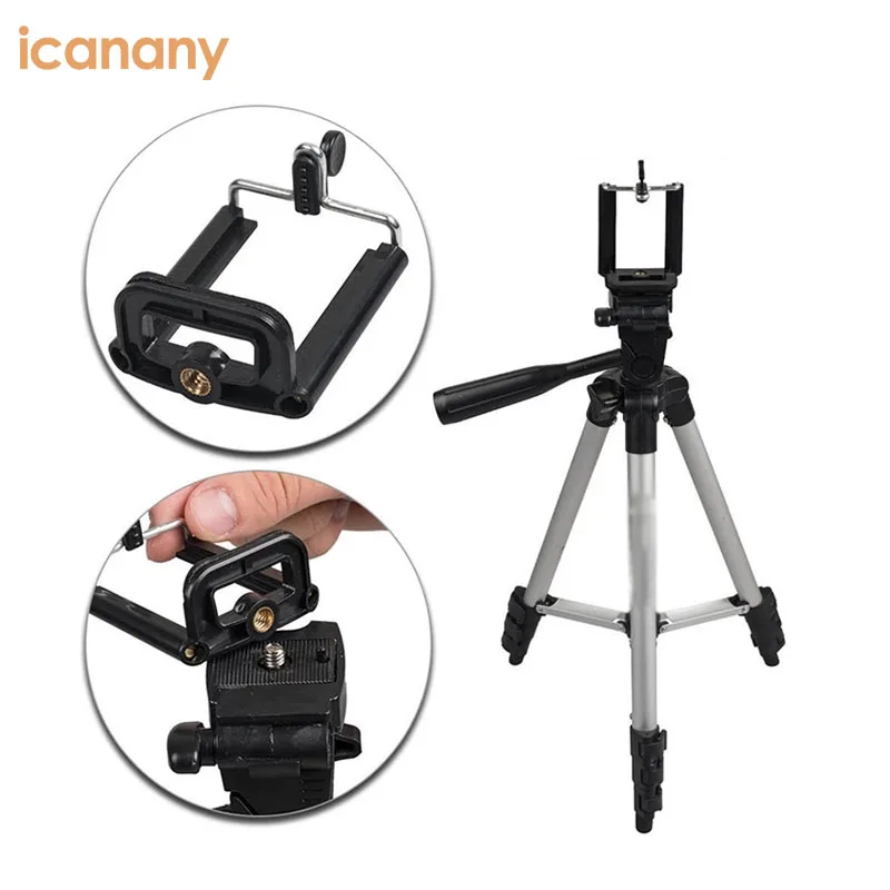 3110 Tripod Stand for Phone and Camera Extendable With 3-way Head Ring  Light Tripod for Smartphone Camera Universal Tripod