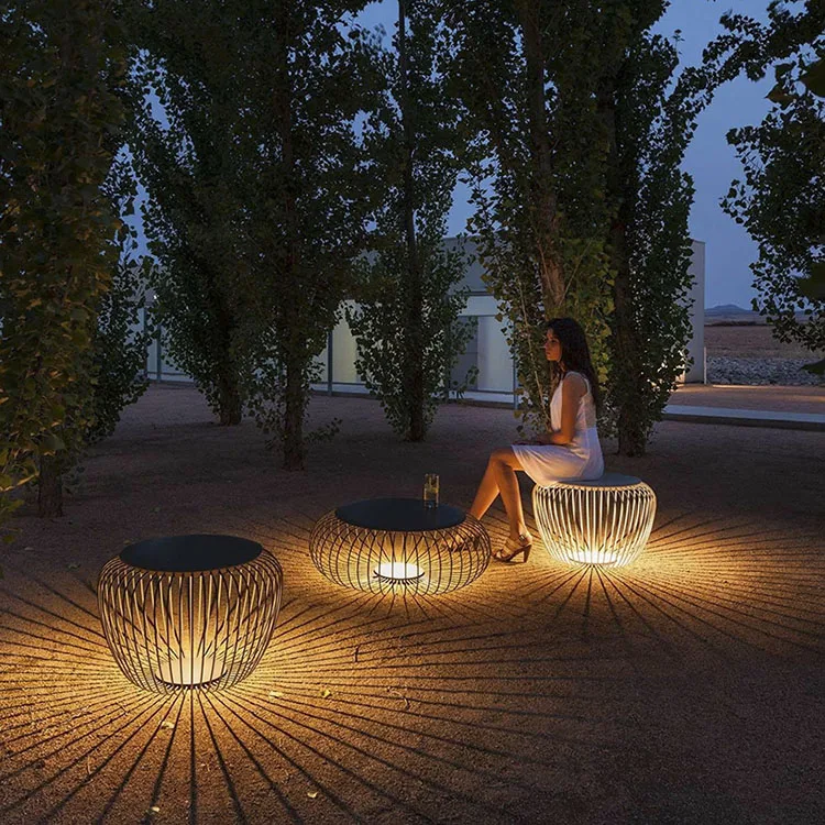 Waterproof Stainless Steel Light Up Outdoor Furniture Solar Garden