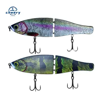 CHEERY 200mm 240mm Multi-segment Large Swimbait Quick Stop 360-degree U-turn Escaping Action Japanese-style Stainless Fish – Soft Lure – view 2