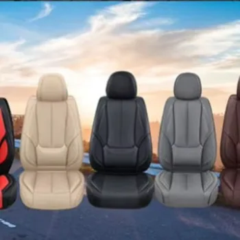 2025 New Factory Customized Leather Breathable 5 Seater Universal Cover Waterproof Car Seat Cover Full Set