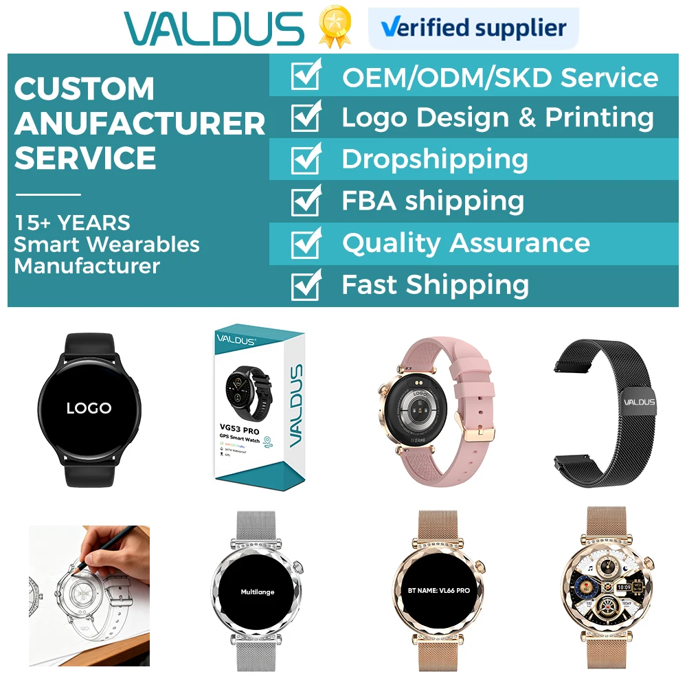 VALDUS ODM/OEM 4G Android AMOLED Round Screen Low MOQ Smartwatch GPS Heart Rate Monitor aperçu 3