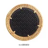 9cm black openwork