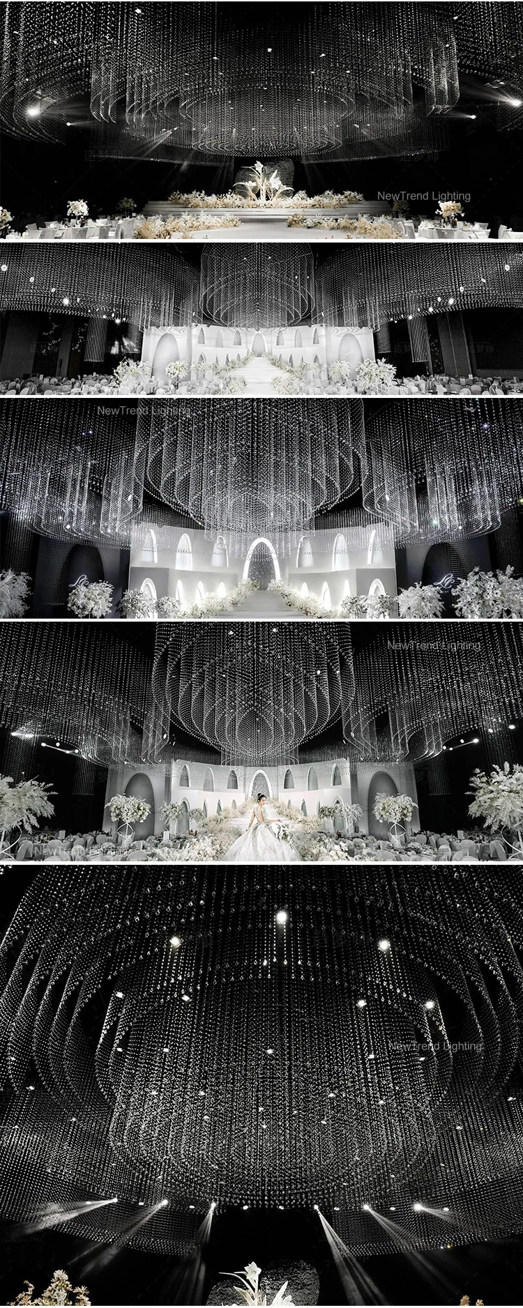 cpl 189 luxury design indoor decoration wedding hall hotel lobby villa custom modern led chandelier-3