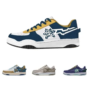 Custom Men's Skateboard Style Branded Sneakers Fashion Trend Spring Autumn Winter Breathable Lightweight Sports Shoes