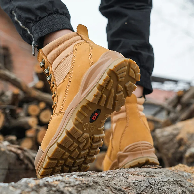 ZG L605 Safety Boots - Durable Crazy Horse Leather Mens Boots