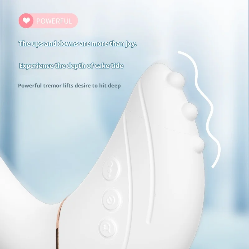 Compact ergonomic vibrator with intuitive button layout