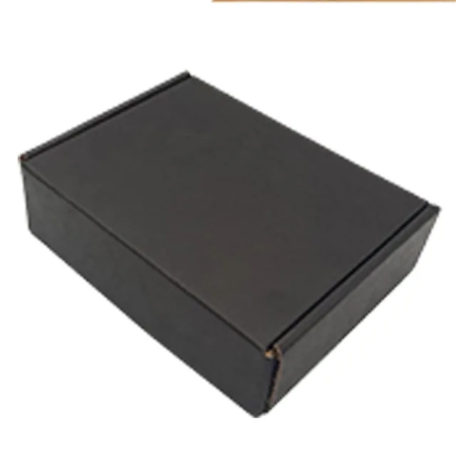 Custom cardboard glossy or matt black hats packaging box small shipping boxes corrugated shipping box