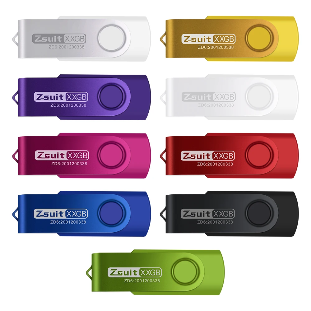 Colorful Metal Swivel Usb Flash Drive 128mb-128gb Oem