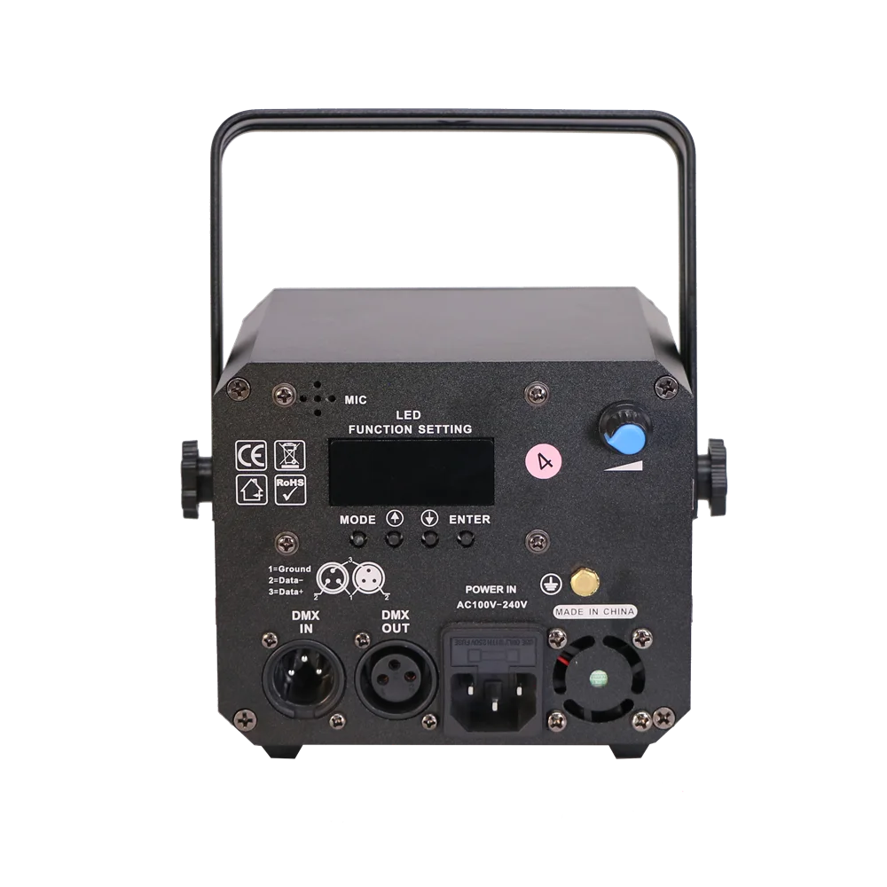 Portable Mini 2W RGB Animation Laser Disco Light for KTV Theme Park Garden Wedding & Party DMX Control App-Aluminum Lamp Body