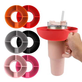Reusable Tumbler Cup Snack bowl Tray 2/3/4/5 Compartment Snack Ring for Quencher Adventure 40Oz Tumbler Accessories