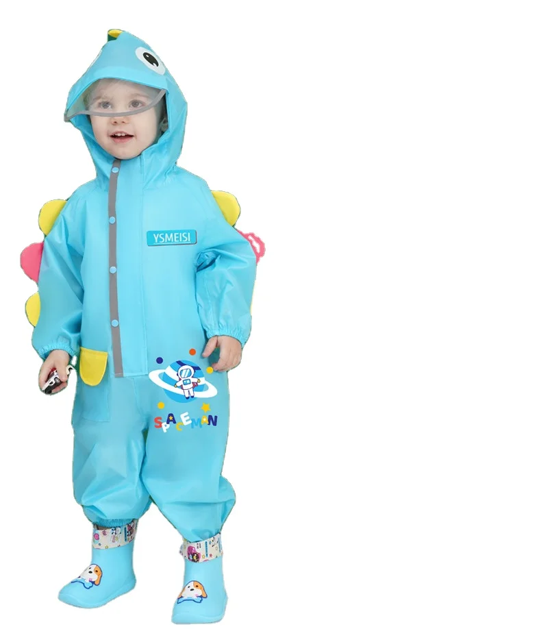 2022 Hot Sale Impermeable EVA Hooded  Rain Gear for Children