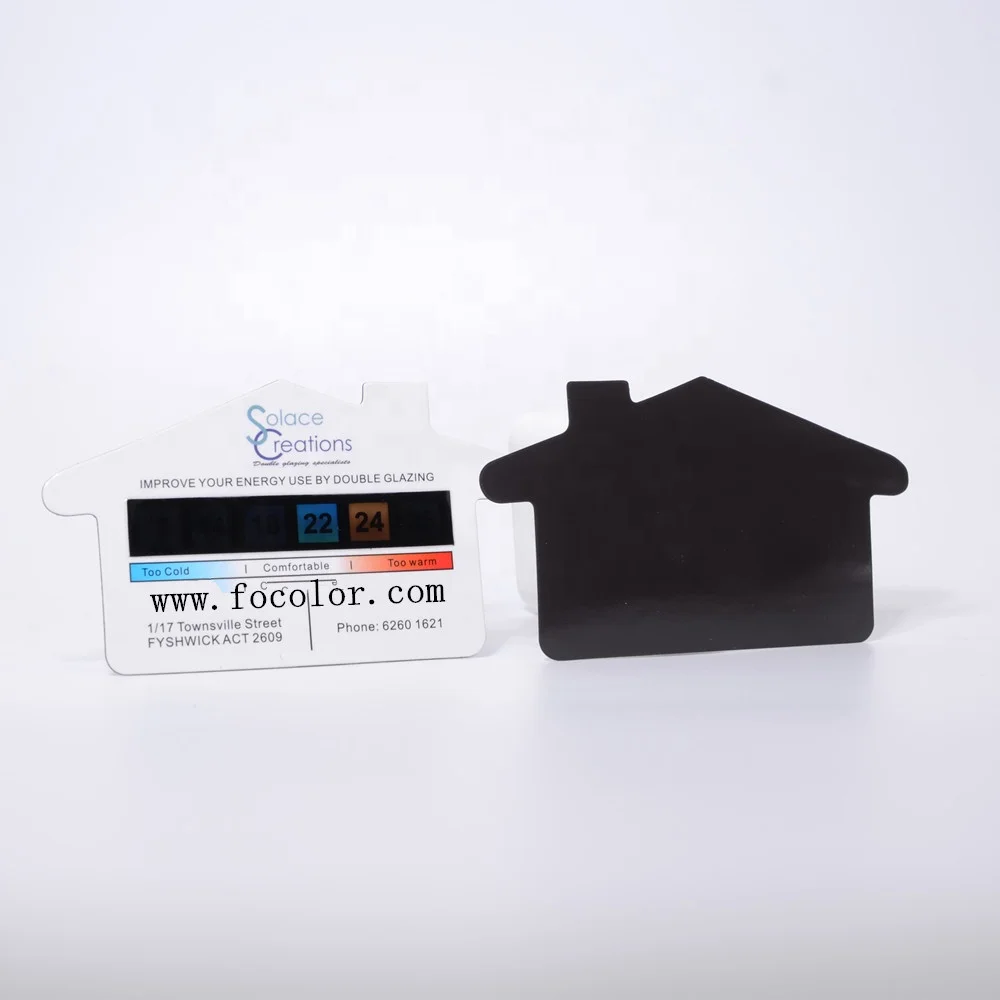 Soft Magnet Refrigerator Card Room Liquid Crystal Thermometer