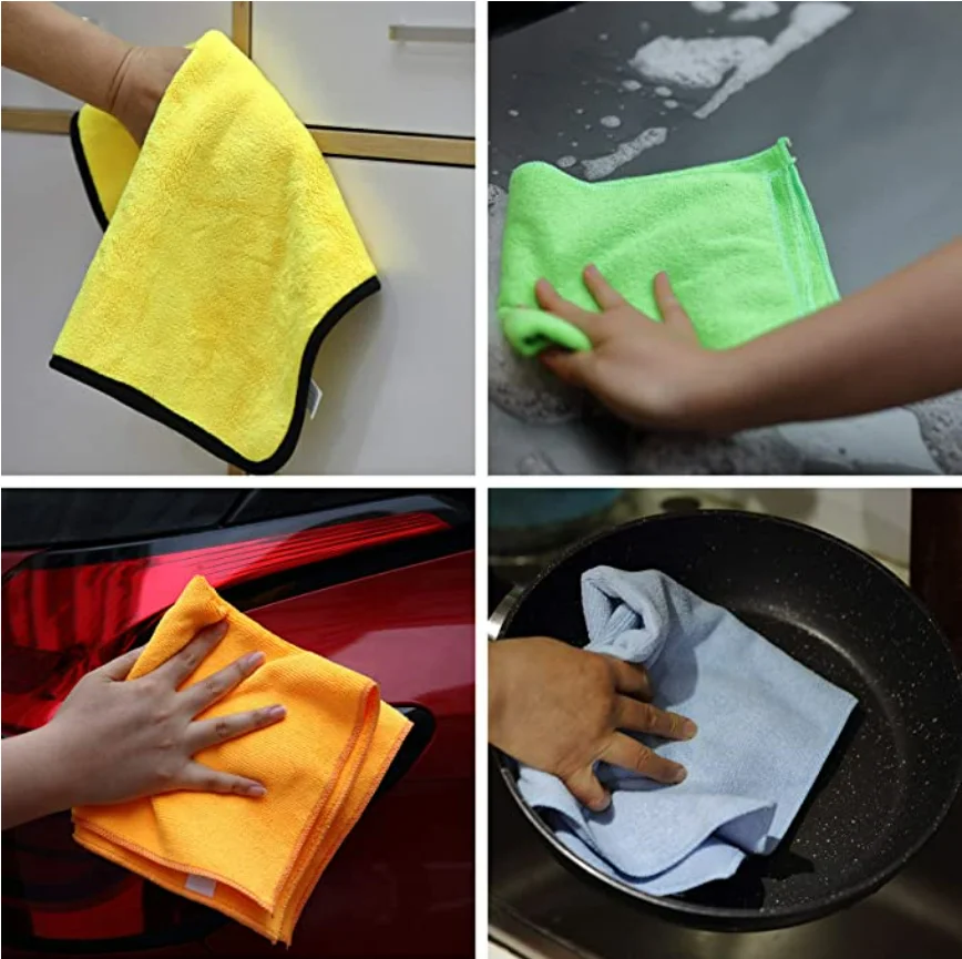 Premium Custom Print Microfiber Cleaning Cloth Microfiber Towel ...