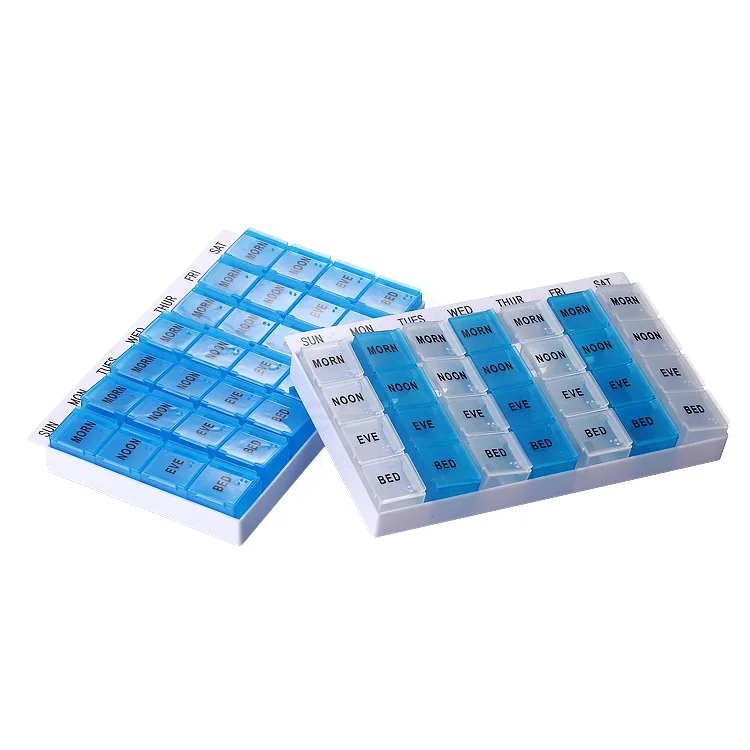 Эко-дружественных медицины Путешествия Размер изготовленные на заказ пластиковые таблетки Организатор медицинский еженедельные коробки таблетки 7 дней