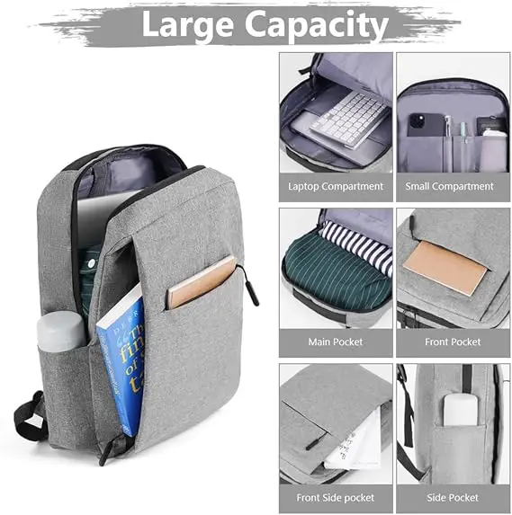 product large capacity waterpoof business laptop bags multifunctional anti theft rucksack travel backpack with usb charger port lbx1213-8