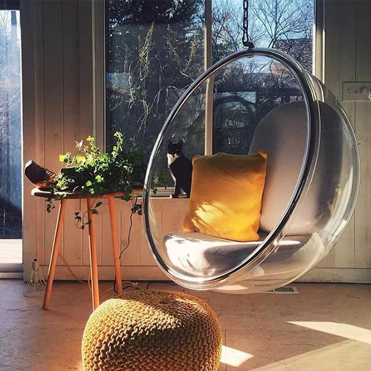 Modern Acrylic Egg Swing Chair For Living Room Patio Oem Available