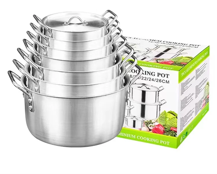 Aluminium Pyrex Cookware Set Of DELICI 7-Piece Cookware Set