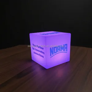 Wireless Portable Customizable UV & Silk Screen Printing Square Color Changeable LED for  bar Outdoor Event