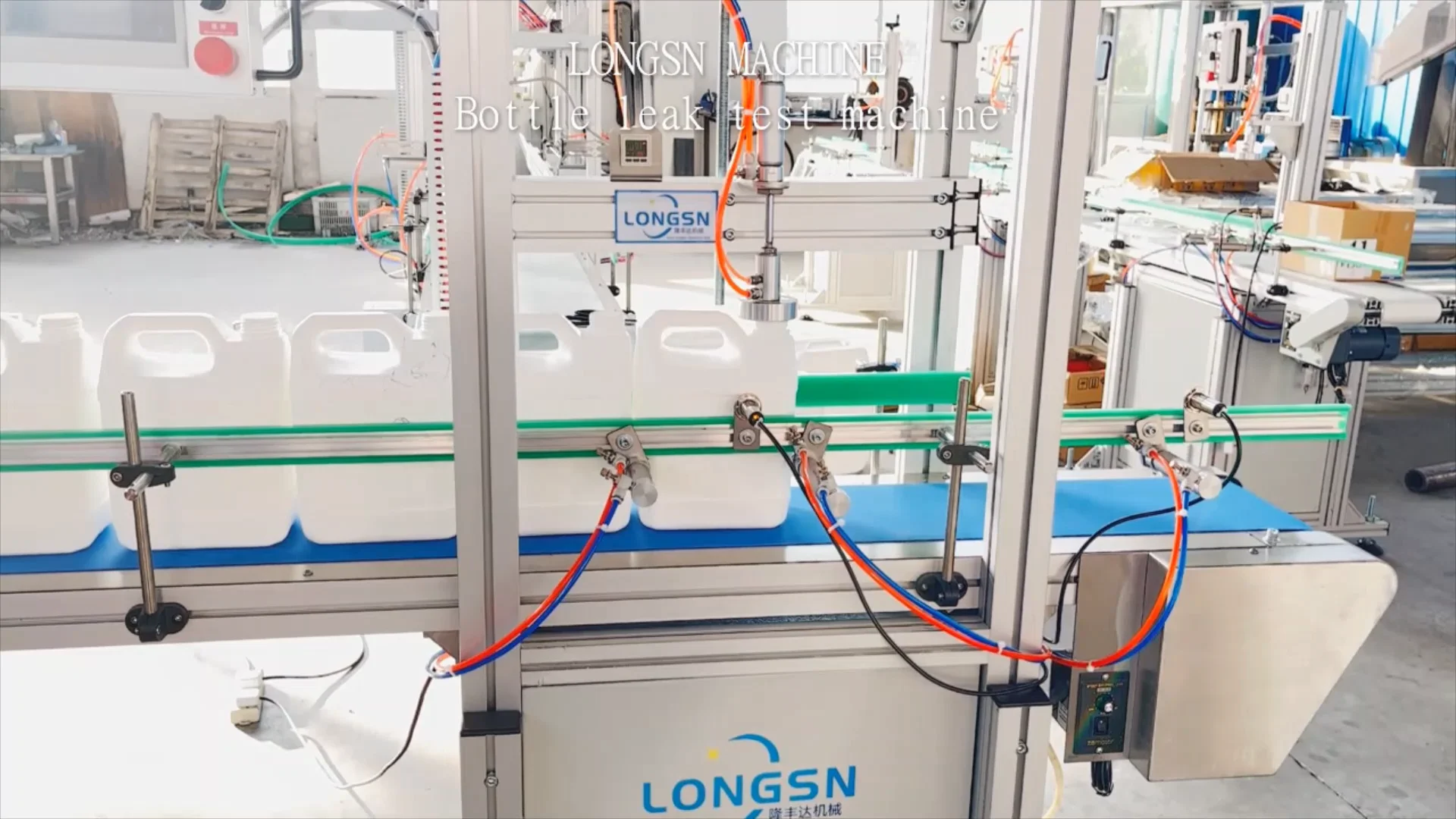 Automatic Plastic Jerry Can Leak Testing Bottle Air Pressure Leak Test