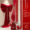 Conjunto de Lazo de Terciopelo Rojo Grande, Tamaño Grande (Set de 2)