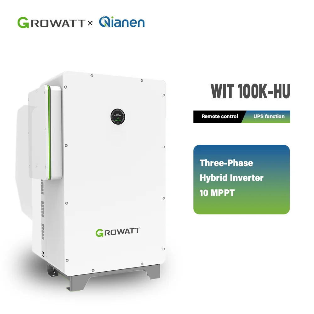 Growatt  2025 Wholesale WIT100K-HU Three Phase Solar Battery Inverter Hybrid Inverter MPPT Controller AC Inverter for House factory