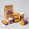 Caja de cartón personalizada para hamburguesas