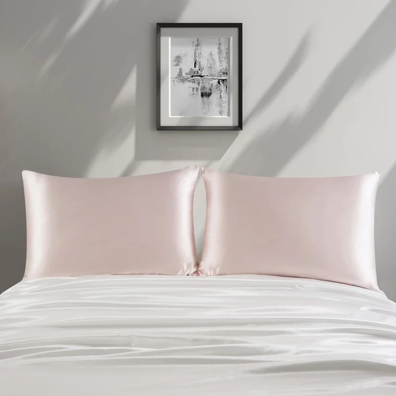19/22 Momme Zipper Double-sided 6A Mulberry Silk Pillow Case Set supplier