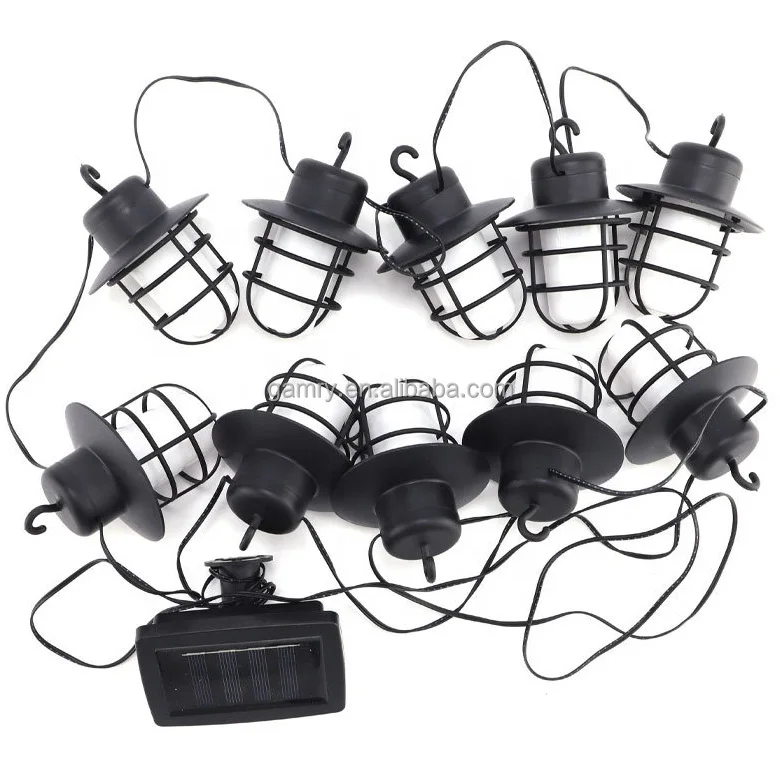 Mainstays Solar Powered Flame Effect Lantern String Lights