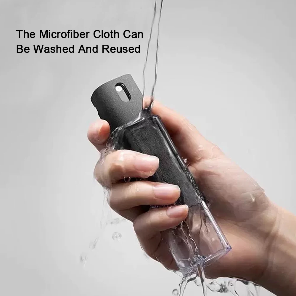 Microfiber Screen Cleaner Spray Bottle Set Mobile Phone Pad Computer Microfiber Cloth Wipe for iPhone Cleaning Glasses Wipes