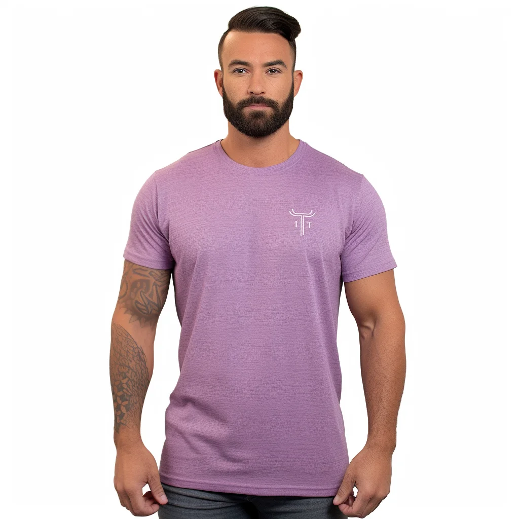 50 Polyester 25 Cotton 25 Rayon Custom Printed Men's Soft Tri Blend T