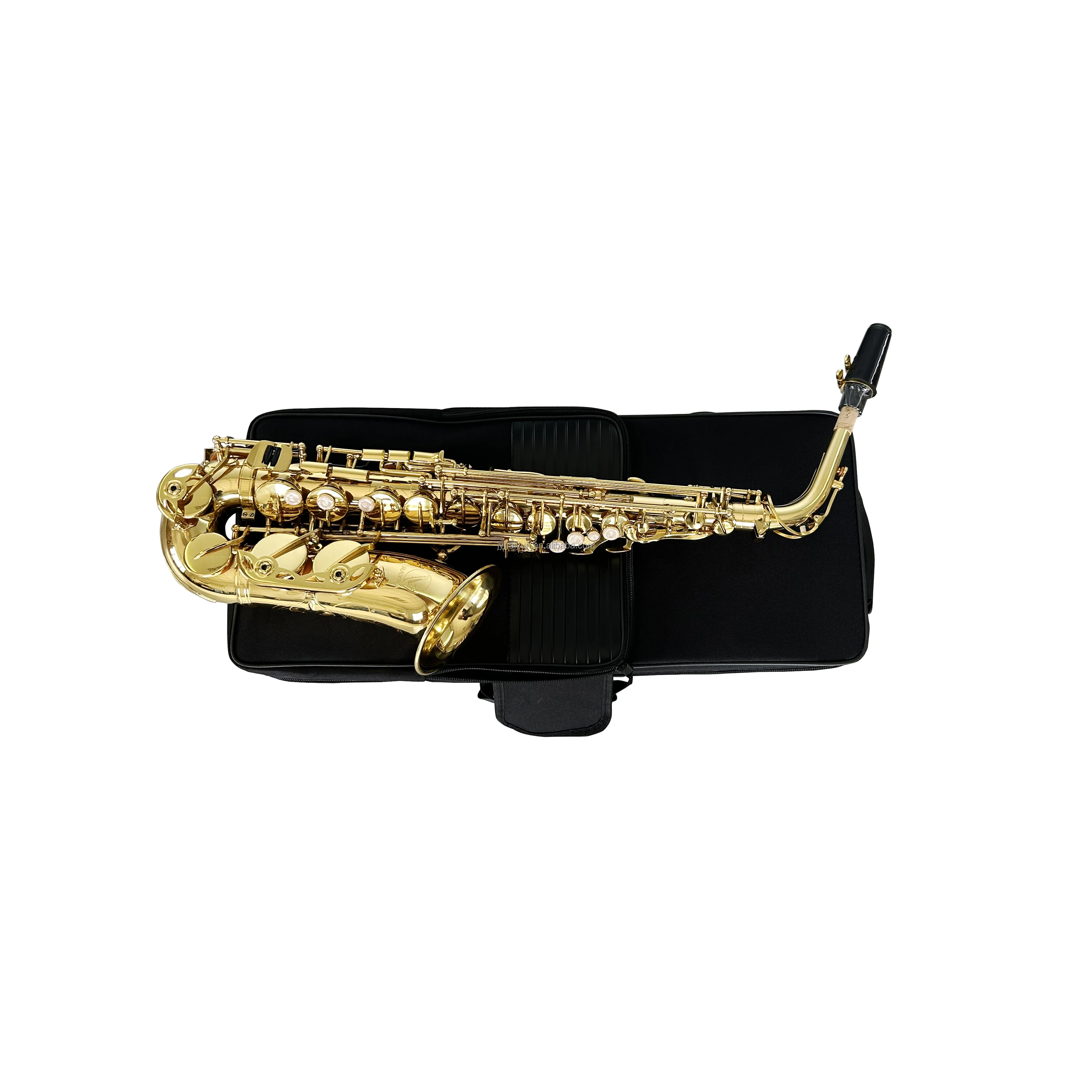 SEASOUND Professional OEM 82Z Style Gold Lacquer Alto Saxophone JYAS102Y2Z with EB Tone Adjustable Premium Quality Instrument