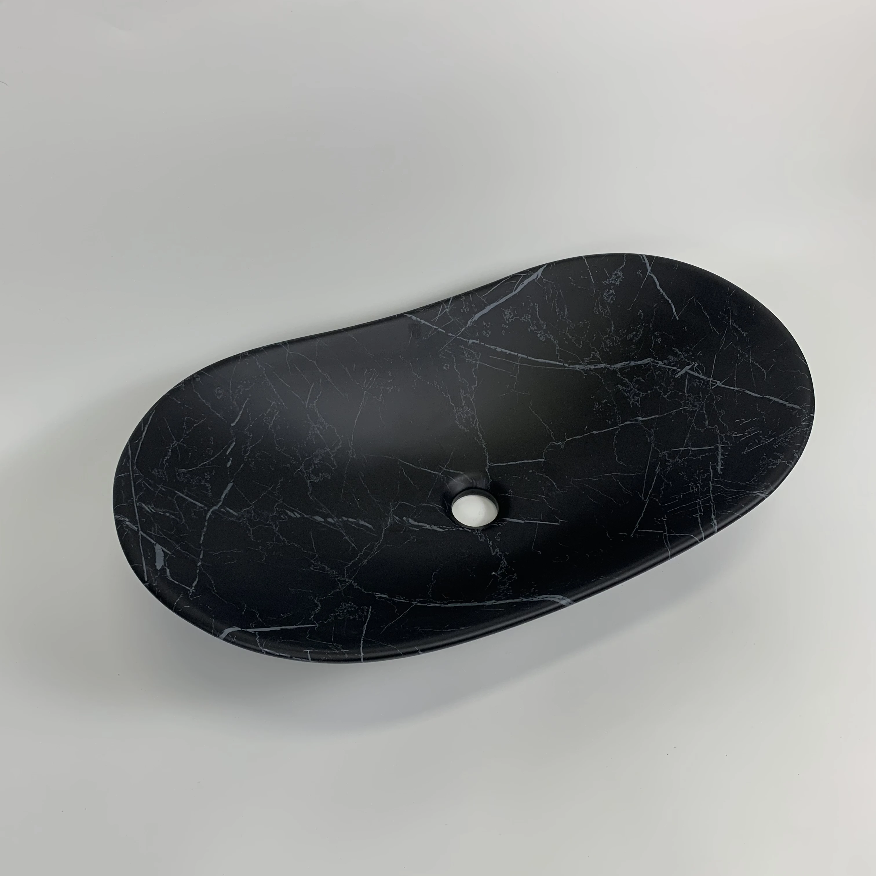 New design ceramic sink basin hotel sanitary ware art basin bathroom marble countertop basin supplier