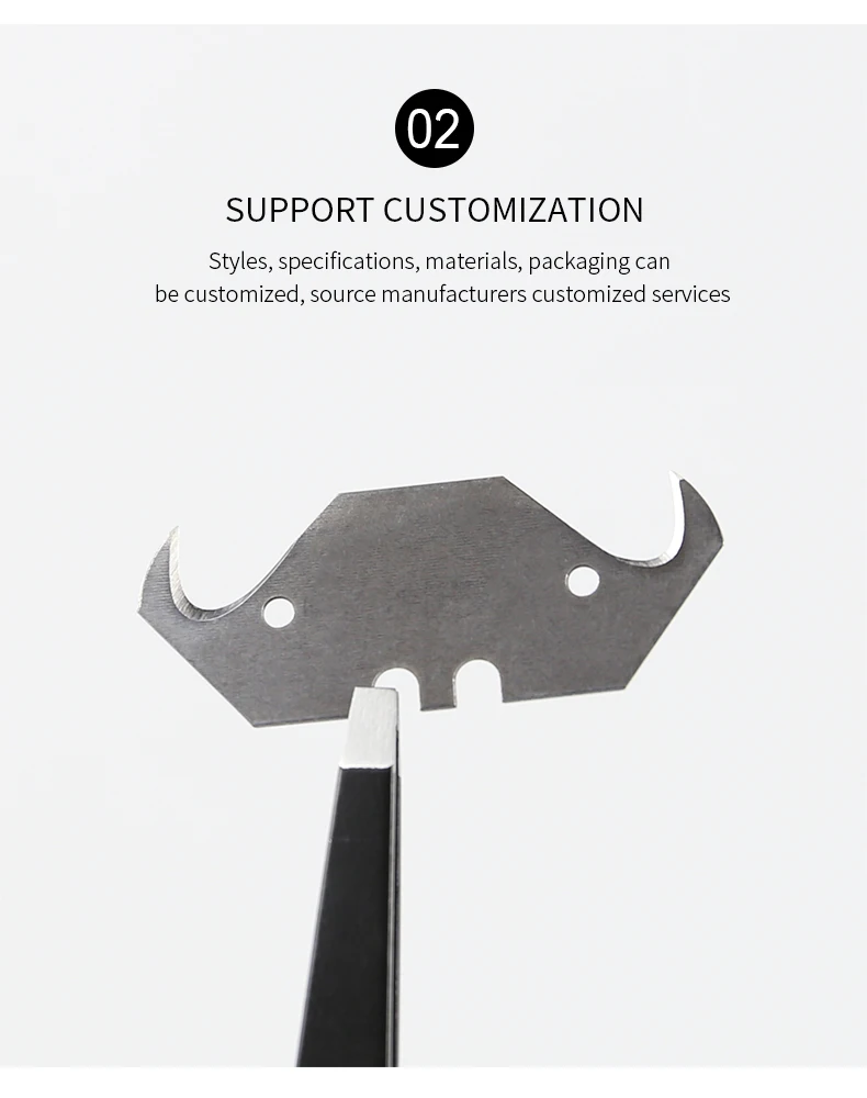 Best Roofing Hook Blades Sharp Stainless Steel Hook Blade For Multi