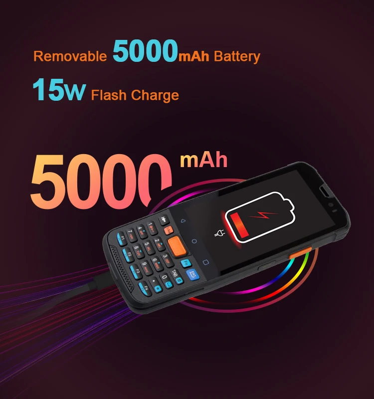 Kingtop Handheld Android Pda Barcode Scanner Ip67 Waterproof Mobile