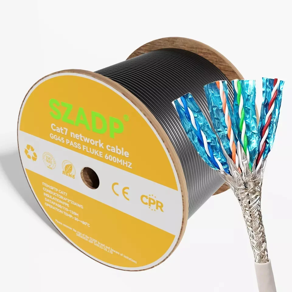 通電ネットワークケーブルCat8 Cat7 SFTP LANケーブル300M 500M 22AWG