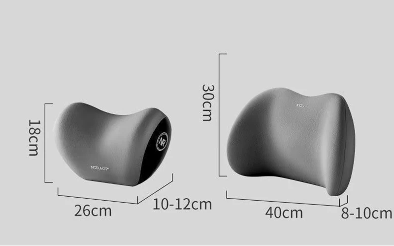1 Set Car Neck Headrest Pillow Rest Head Support Memory Travel Guard Universal Car Supplies(one Neck Cushion One Lumbar Support)