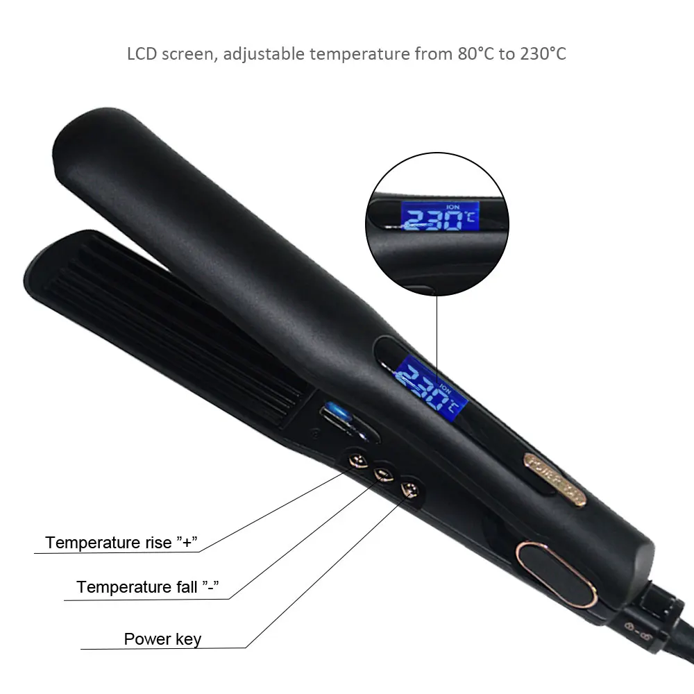 Free Sample 450 Degrees Professional Fast Hair Straightener, Ceramic Gold Flat Iron