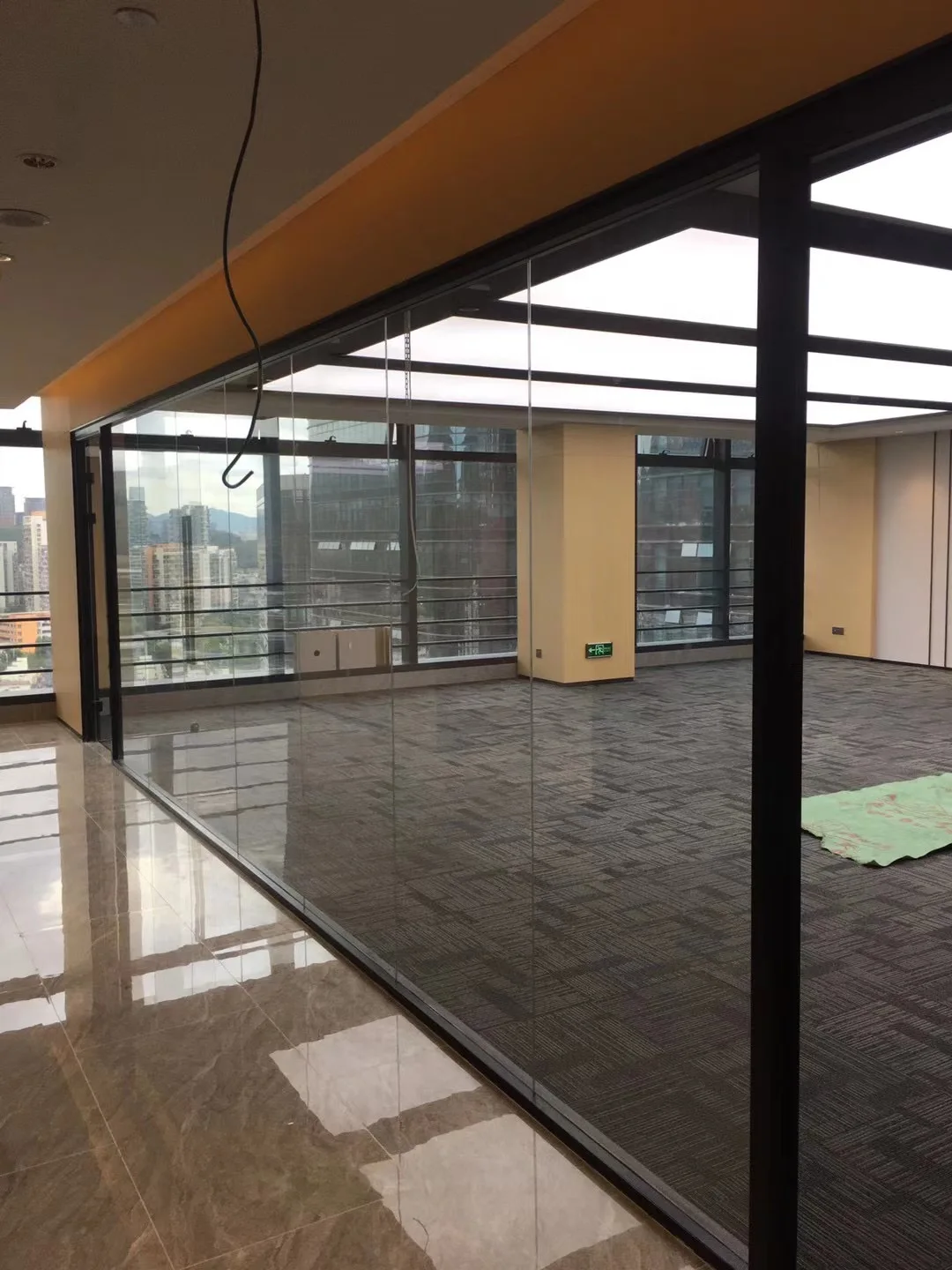 modern design fully transparent office partition-7